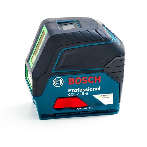 Nivel Láser verde Bosch GCL 2-15 G 15m con puntos de plomada