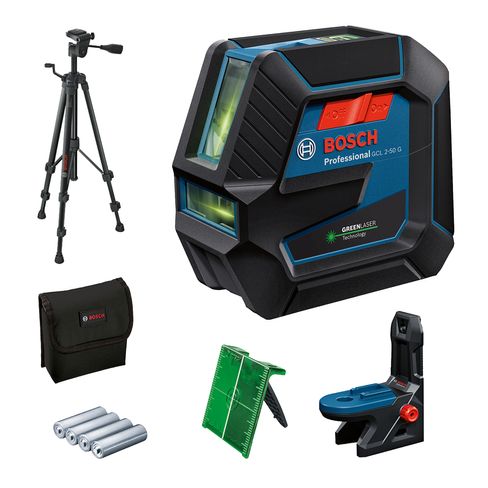 Nivel láser líneas verdes Bosch GCL 2-50 G 50mt con puntos