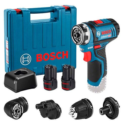 Taladro atornillador Bosch GSR 12V-15 FC 12V 2 bat+maletín