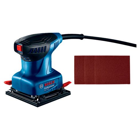 Lijadora Orbital de Palma Bosch GSS 140 220W 220V c/3 lijas