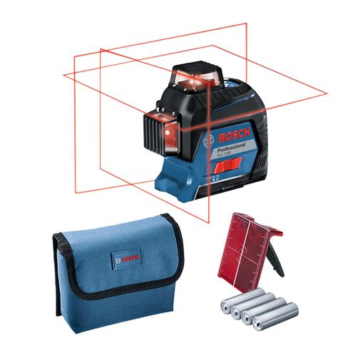 Nivel láser Bosch GLL 3-80 360° 80 metros en maletín