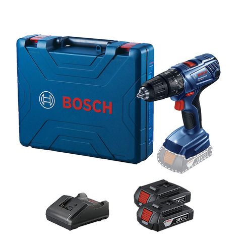 Taladro percutor atorn. Bosch GSB 180-LI 18V 2 bat+maletín