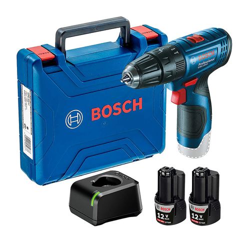 Taladro percutor atornillador Bosch GSB 120-LI 2 bat+maletín